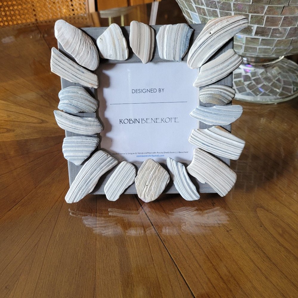 Picture Frame - Unique Hand-Crafted with Cool Shells - Picture 5 of 7